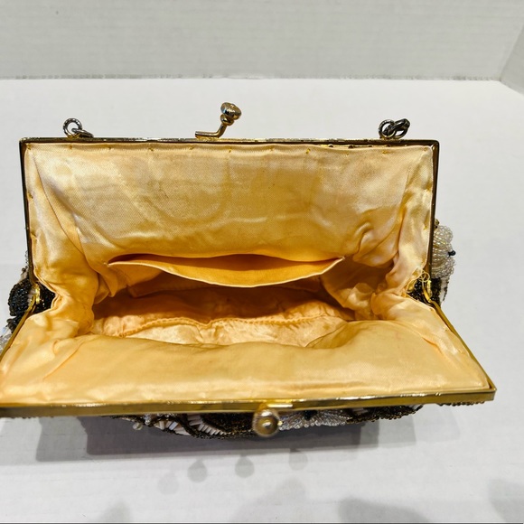 Vintage Unique Frame Bag Antique 30s 40s 50s inspired - Picture 10 of 15